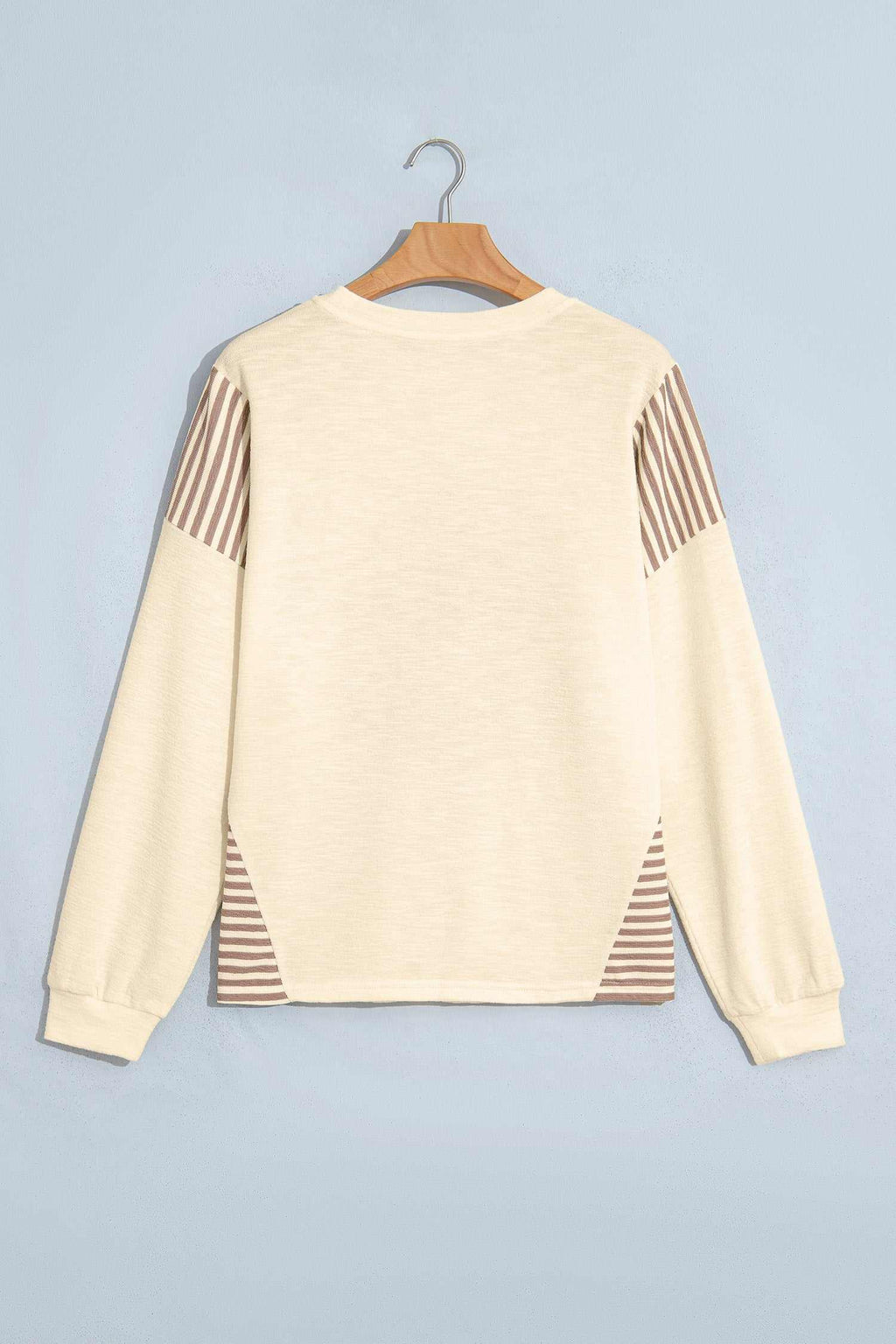 Western print striped top, view 5
