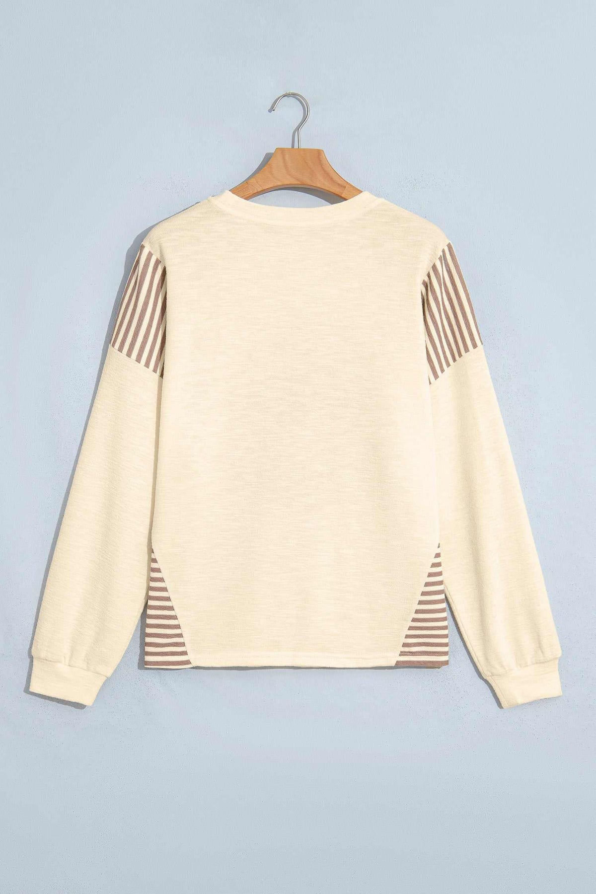 Western print striped top, view 5