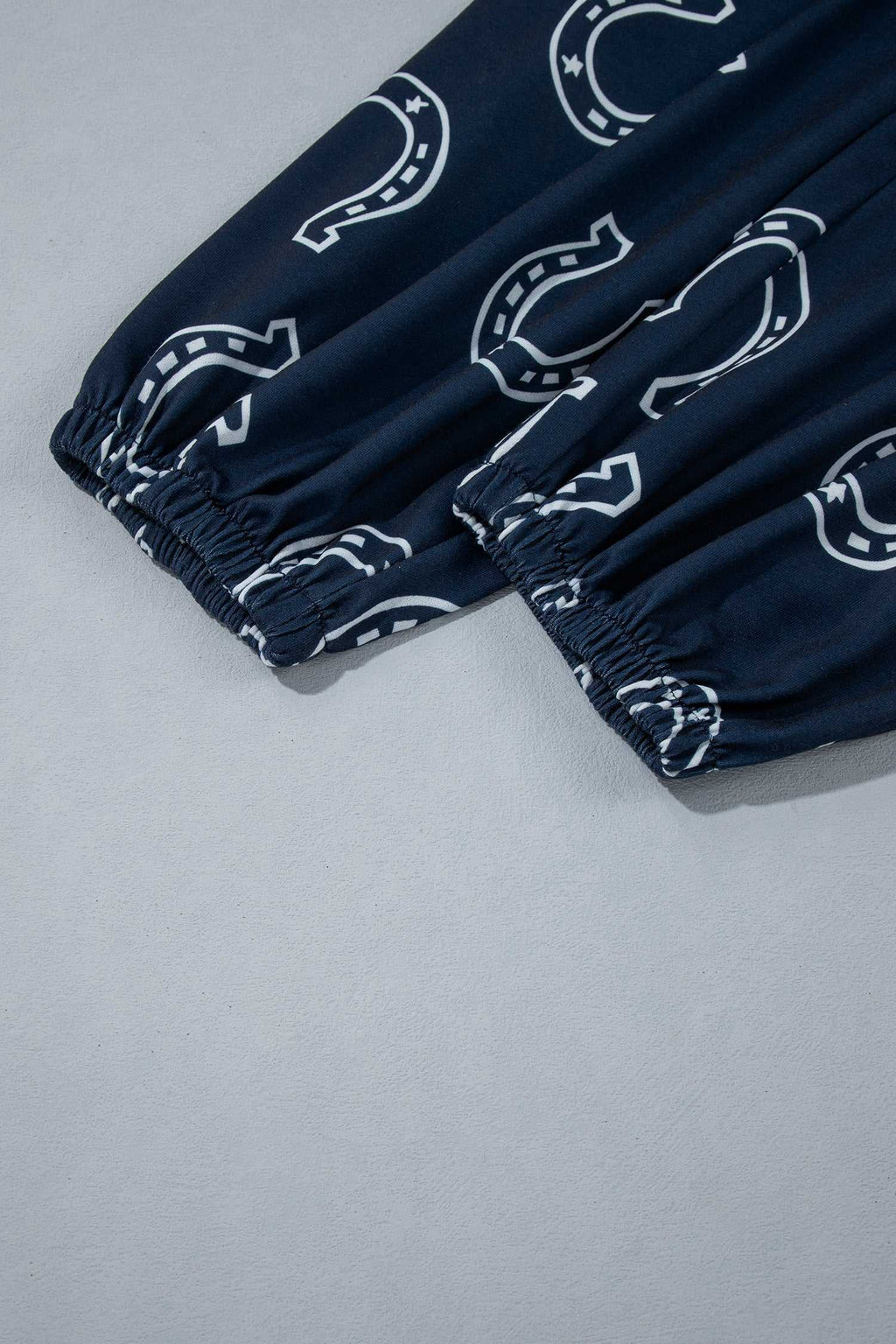Brown western print pant set, view 19