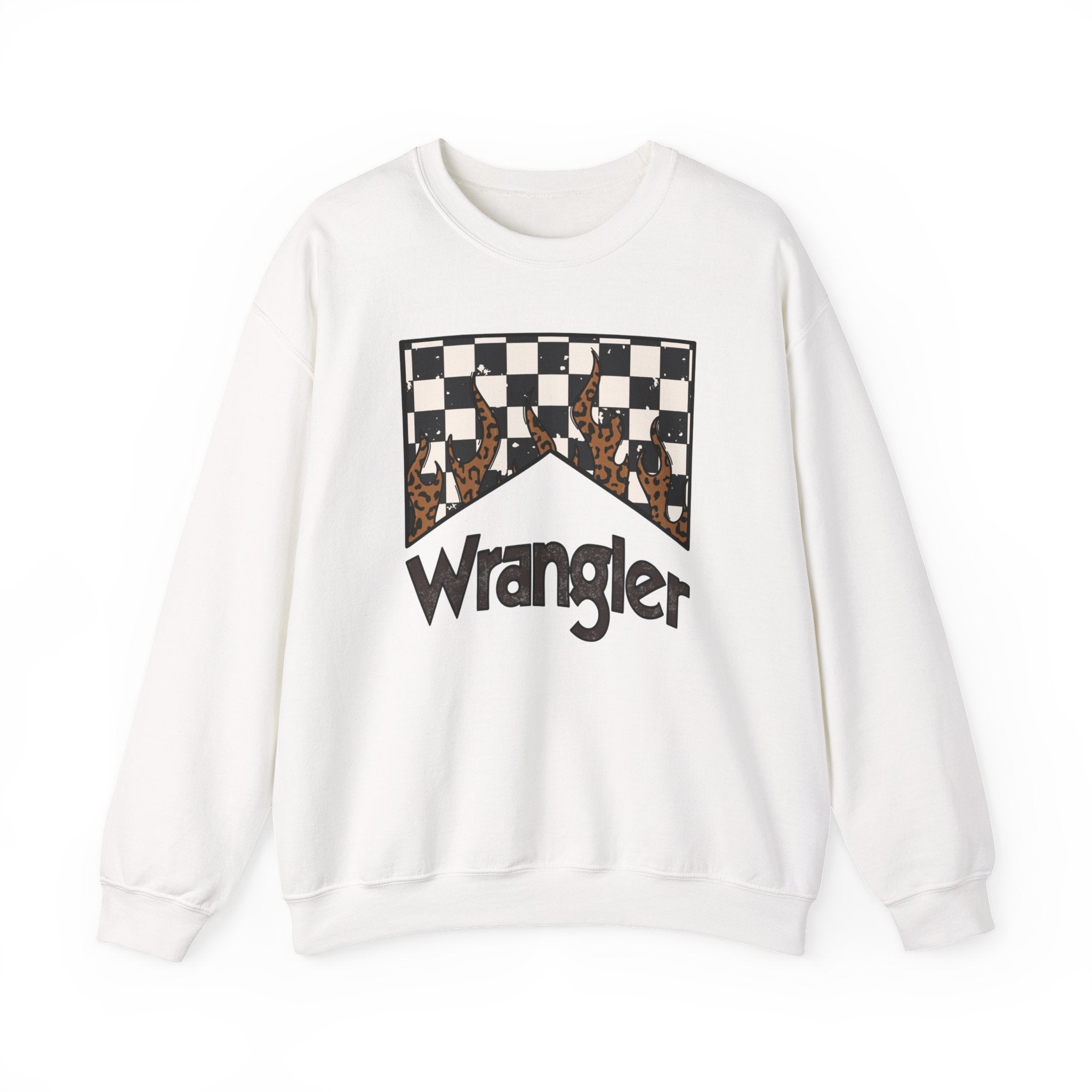 Wrangler Checkered Logo Crewneck Sweatshirt