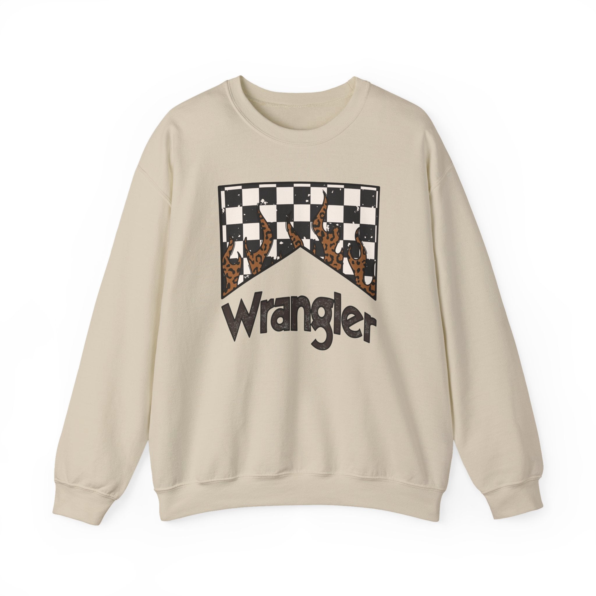 Wrangler Checkered Logo Crewneck Sweatshirt