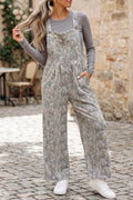 Brown Camouflage Twist Ribbed Sleeveless Full-Length Casual Jumpsuit Dear-Lover Dropshipping