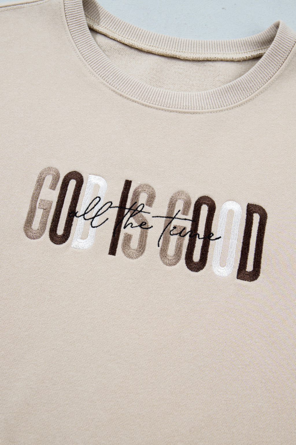 God Is Good embroidered sweatshirt, view 12