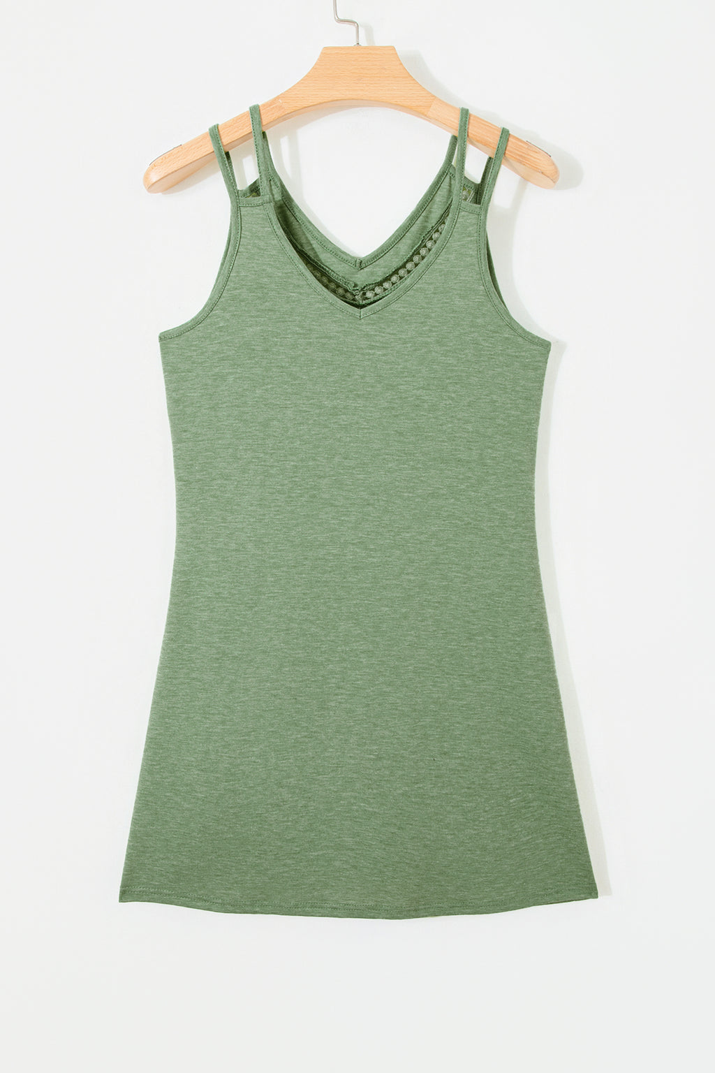 Green lace mini dress, view 7