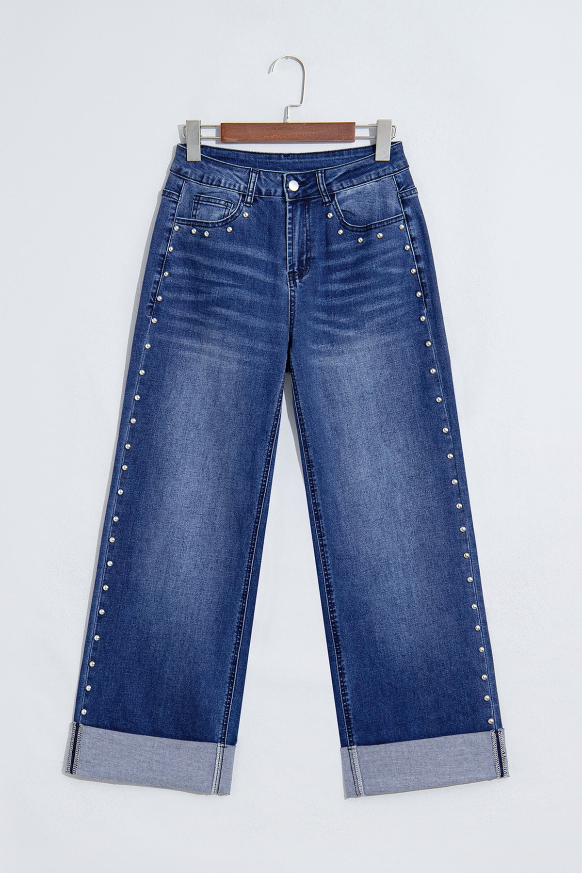 Black studded jeans, view 18