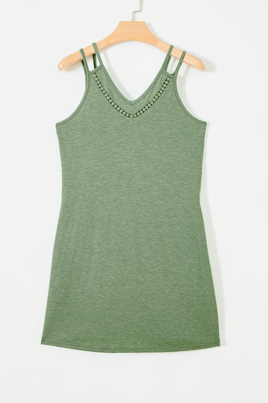 Green lace mini dress, view 6