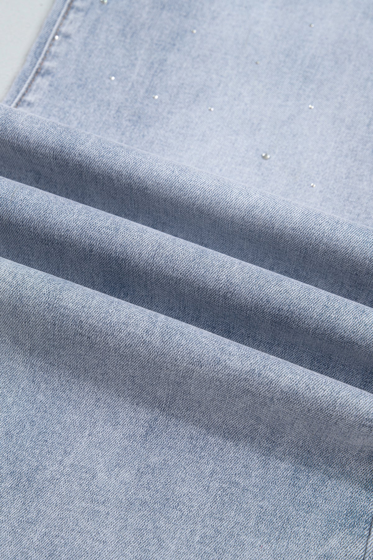 Beau Blue Sparkle Detail Western Casual Shift Jeans BD Collective