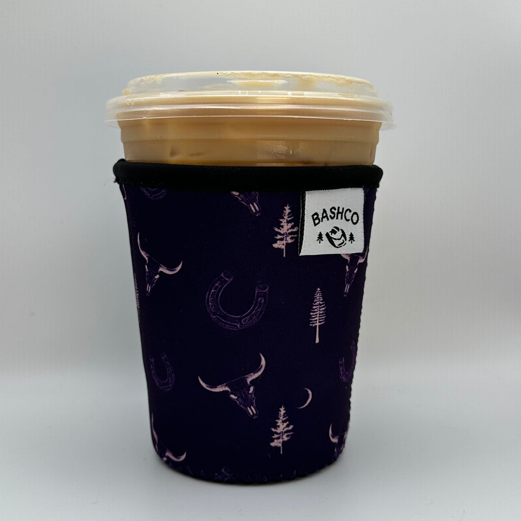 Dark Skull Pattern Coffee Sleeve BashDesignsCo