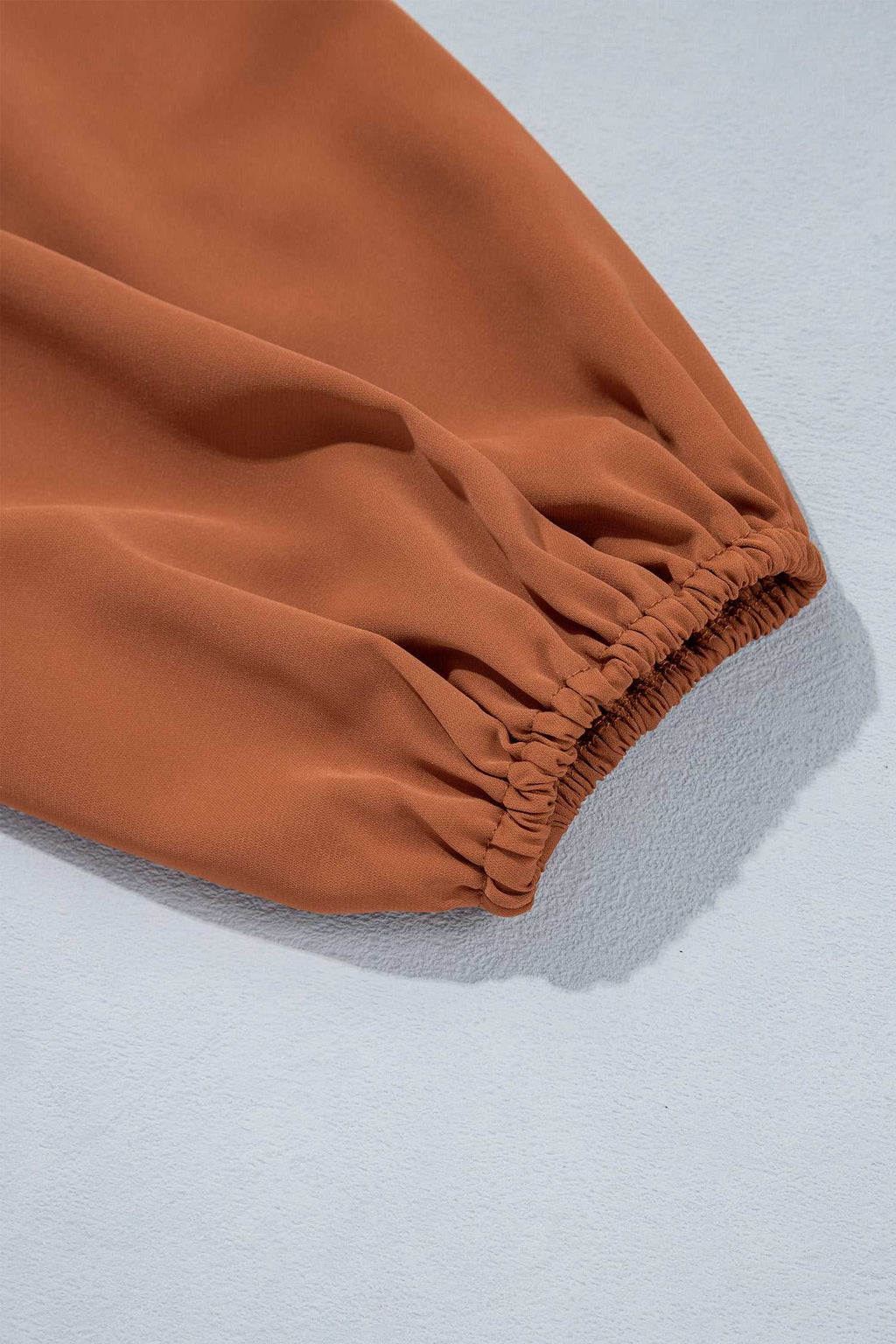 Chestnut boho plus size blouse, view 11