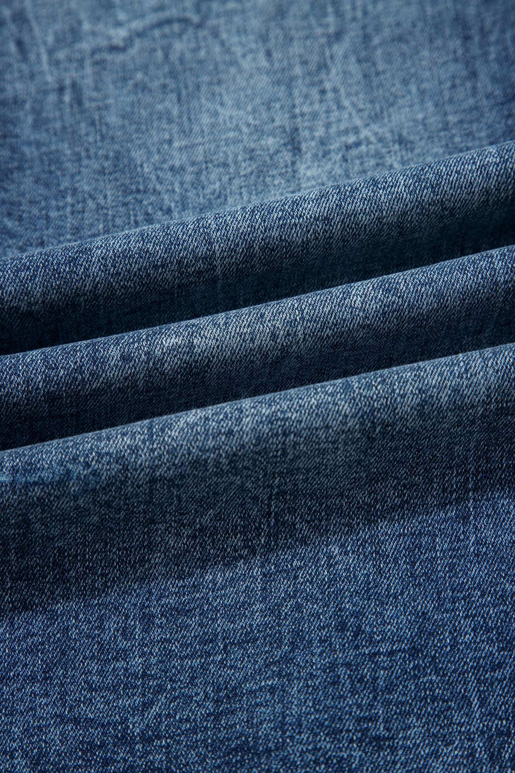 Beau Blue Acid Wash Pocket Detail Flare Jeans BD Boutique