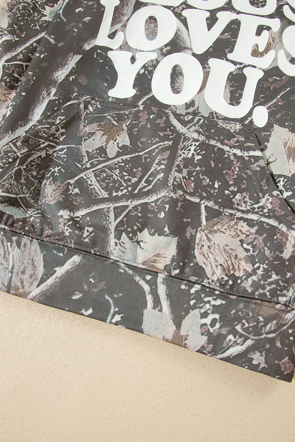 Jesus Loves You camo hoodie, view 11