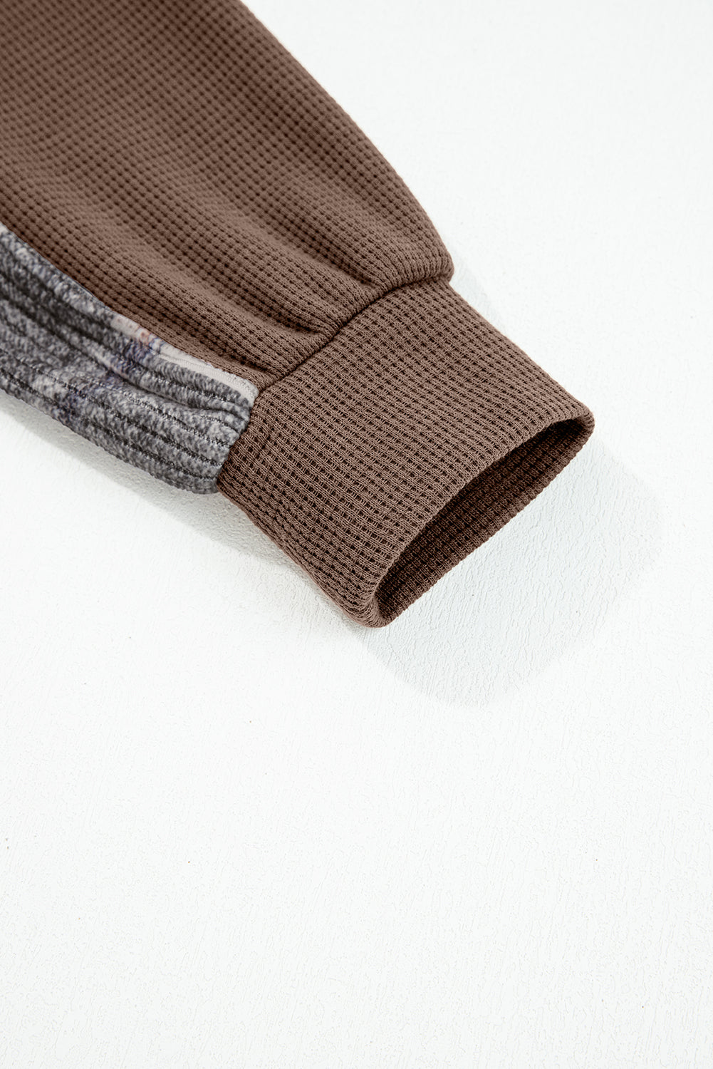 Brown Plaid Patchwork Button Down Drawstring Hooded Shacket Dear-Lover Dropshipping