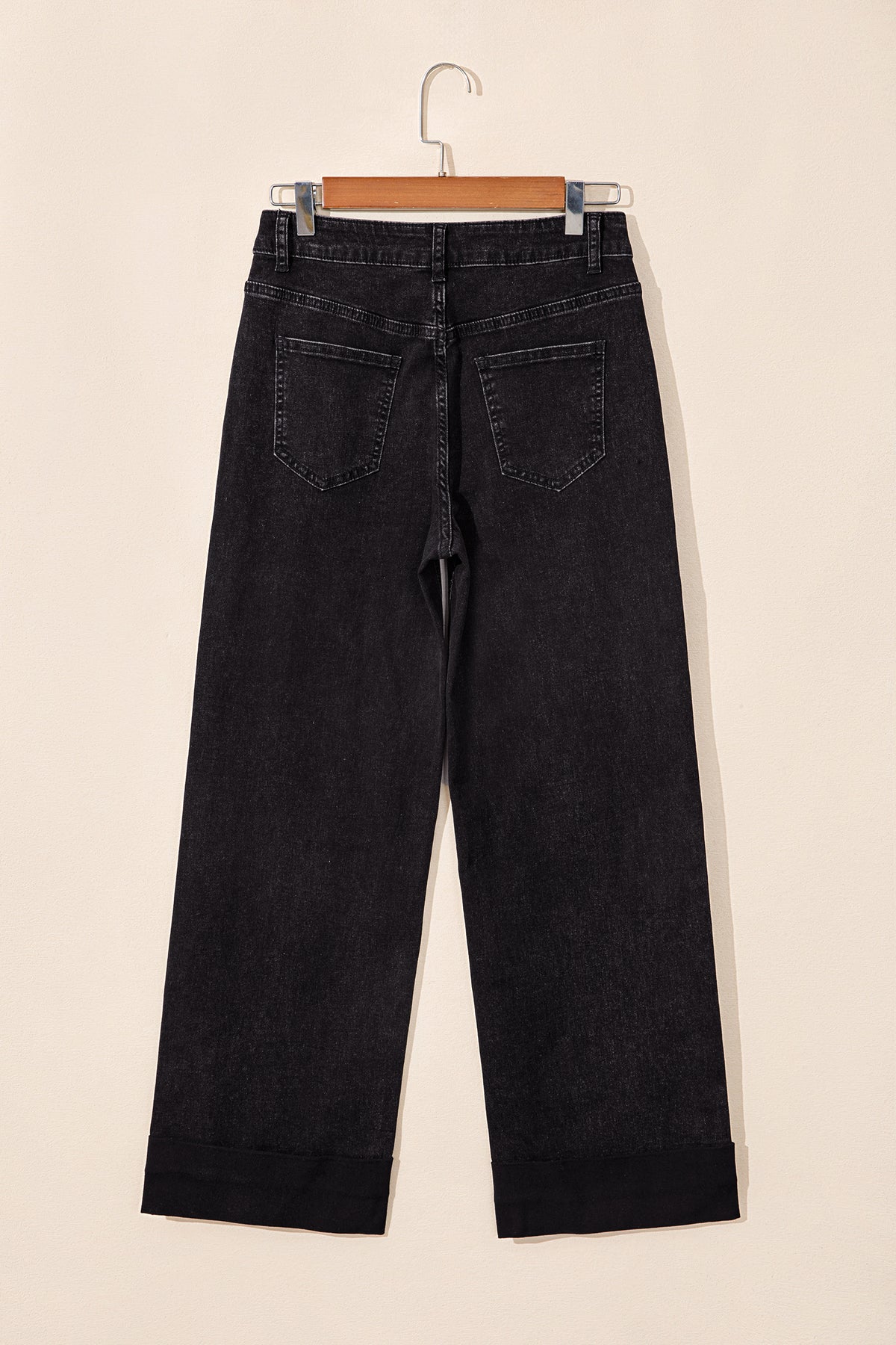 Black studded jeans, view 7