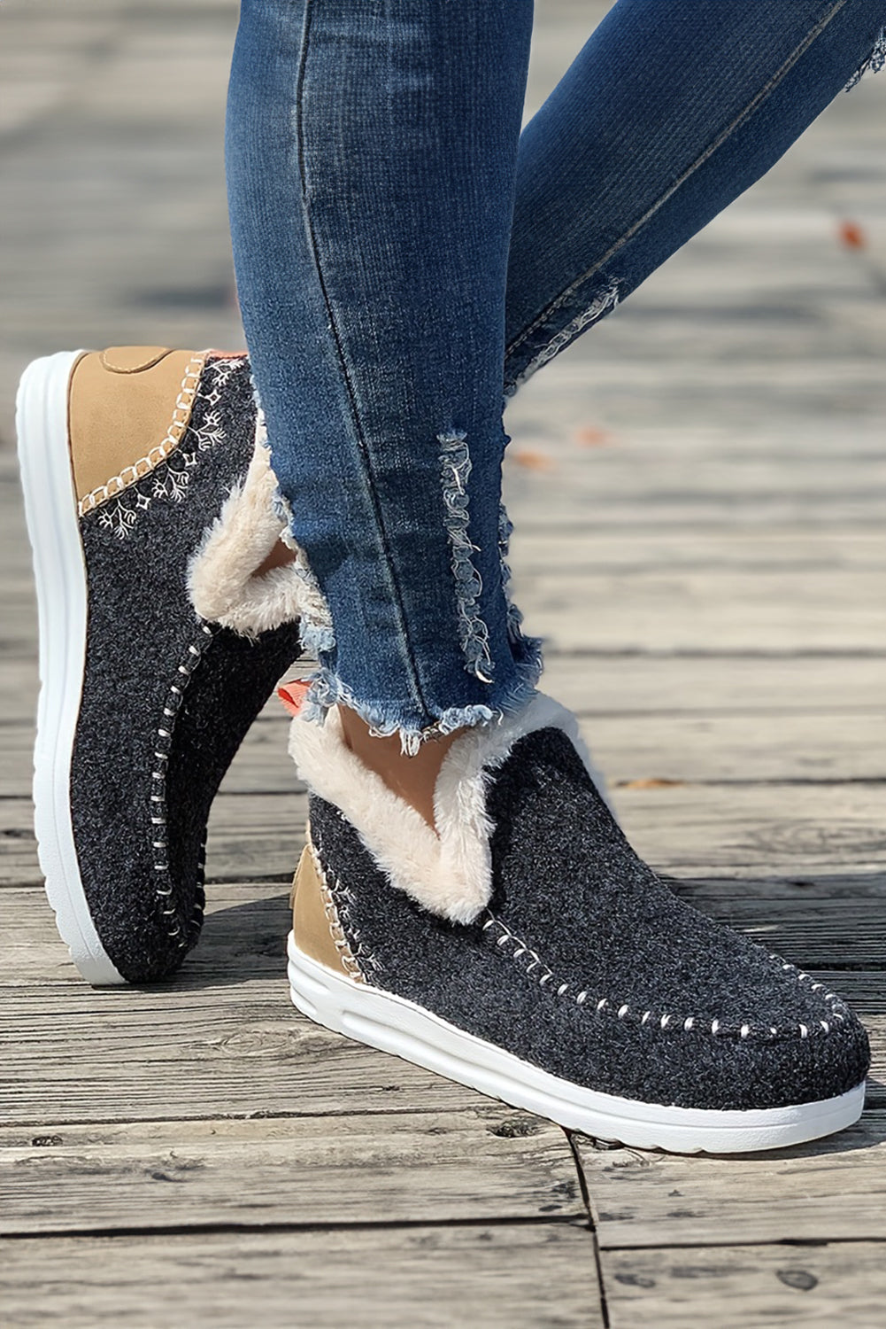 Beige suede ankle boots, view 9