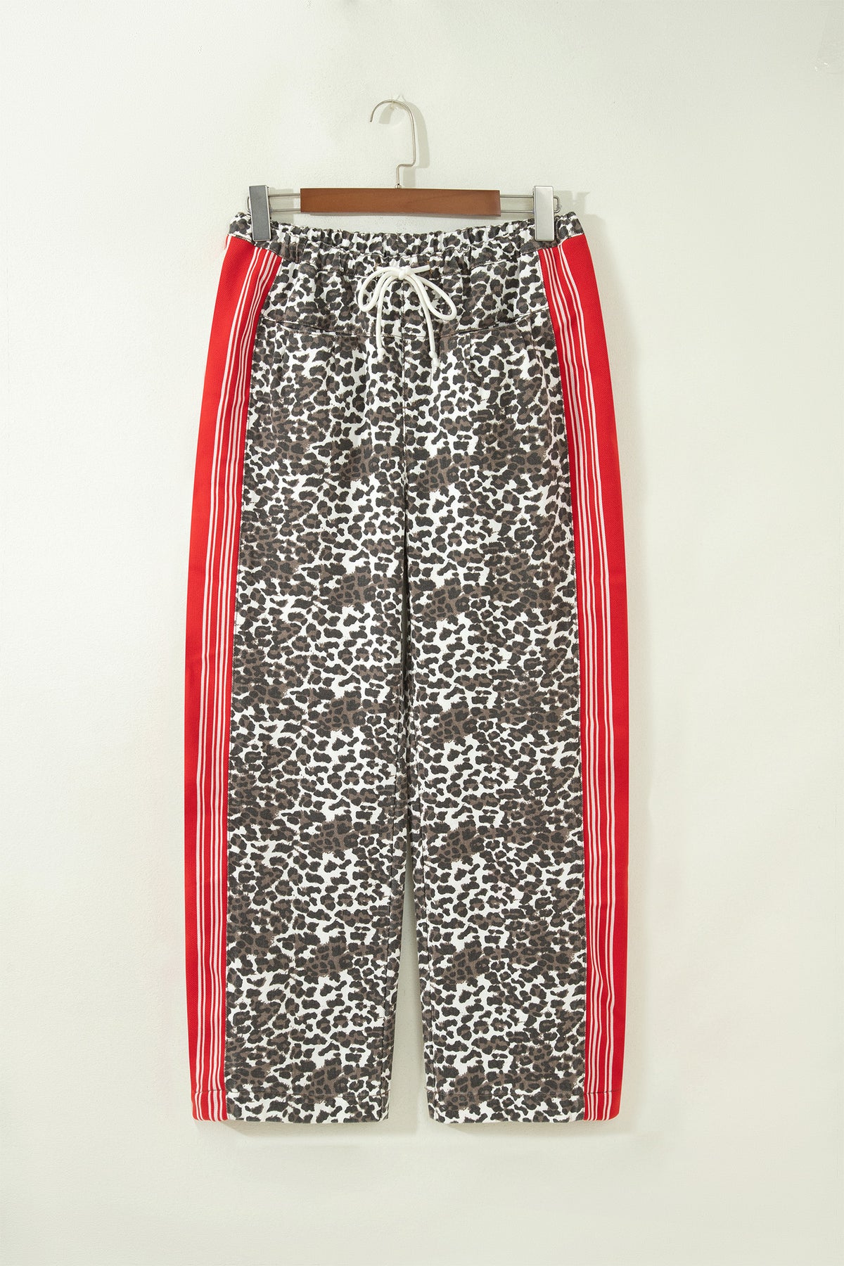 Brown Leopard Patchwork Elastic Waist Jeans Dear-Lover Dropshipping