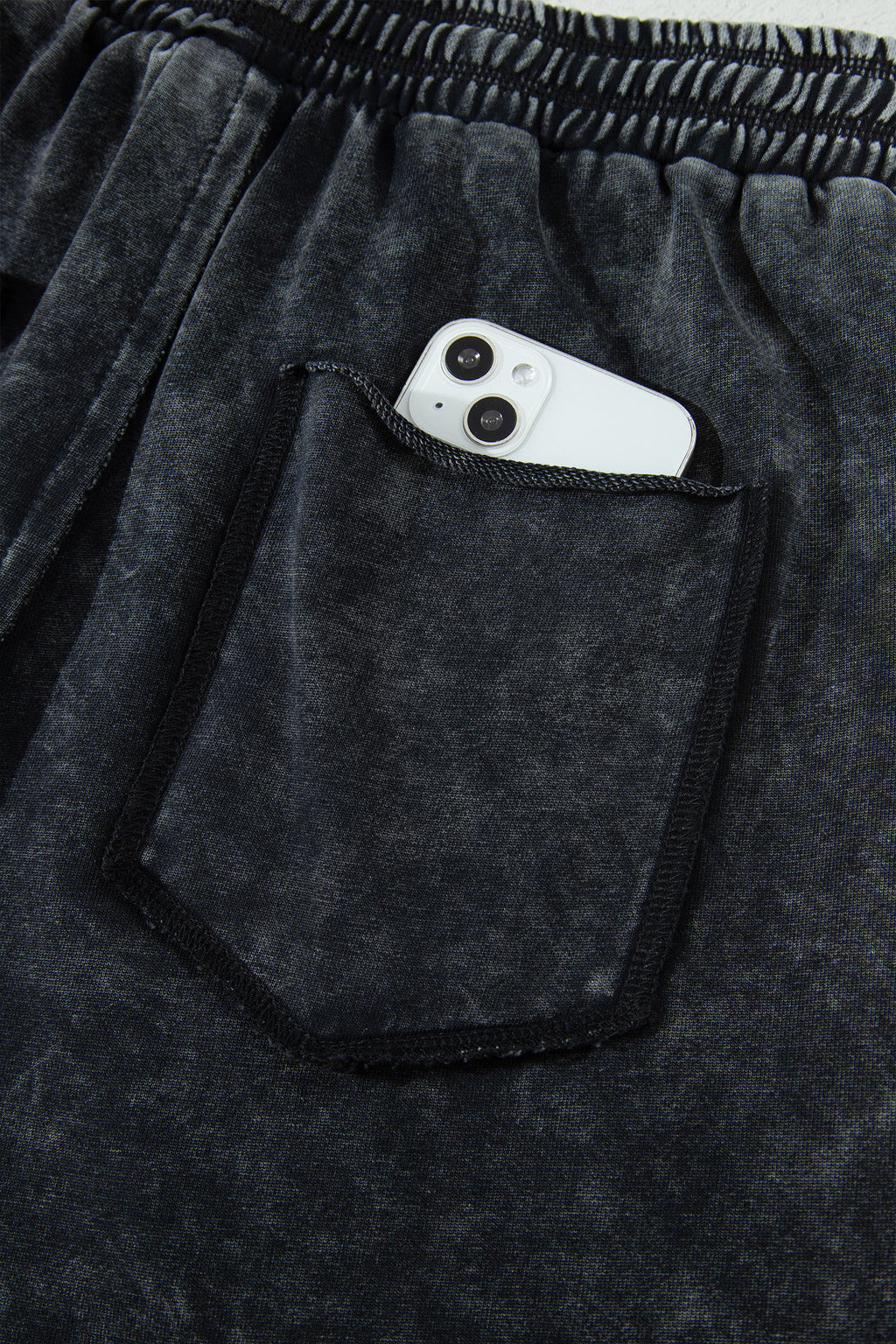Black barrel pants, view 6