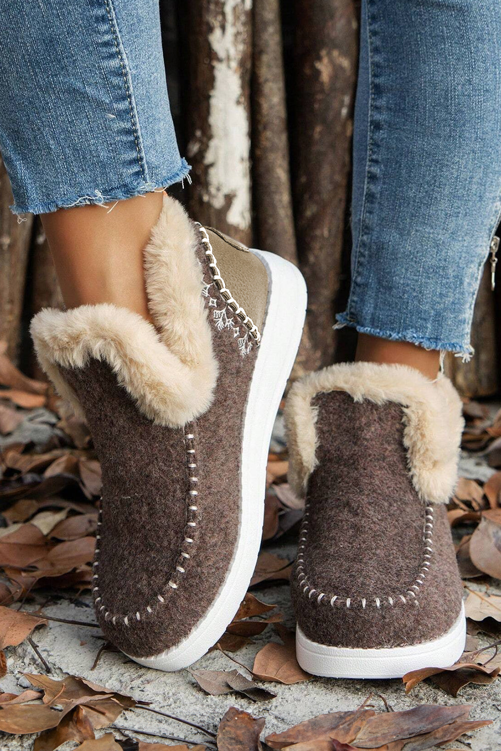 Beige suede ankle boots, view 4