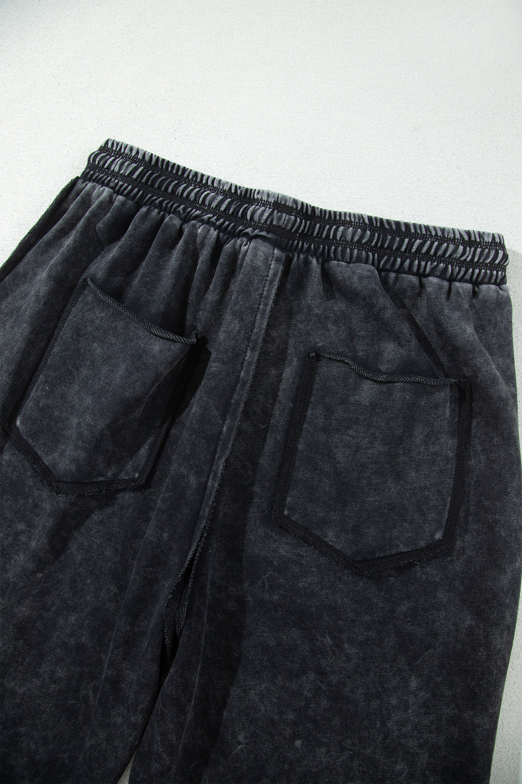 Black barrel pants, view 7