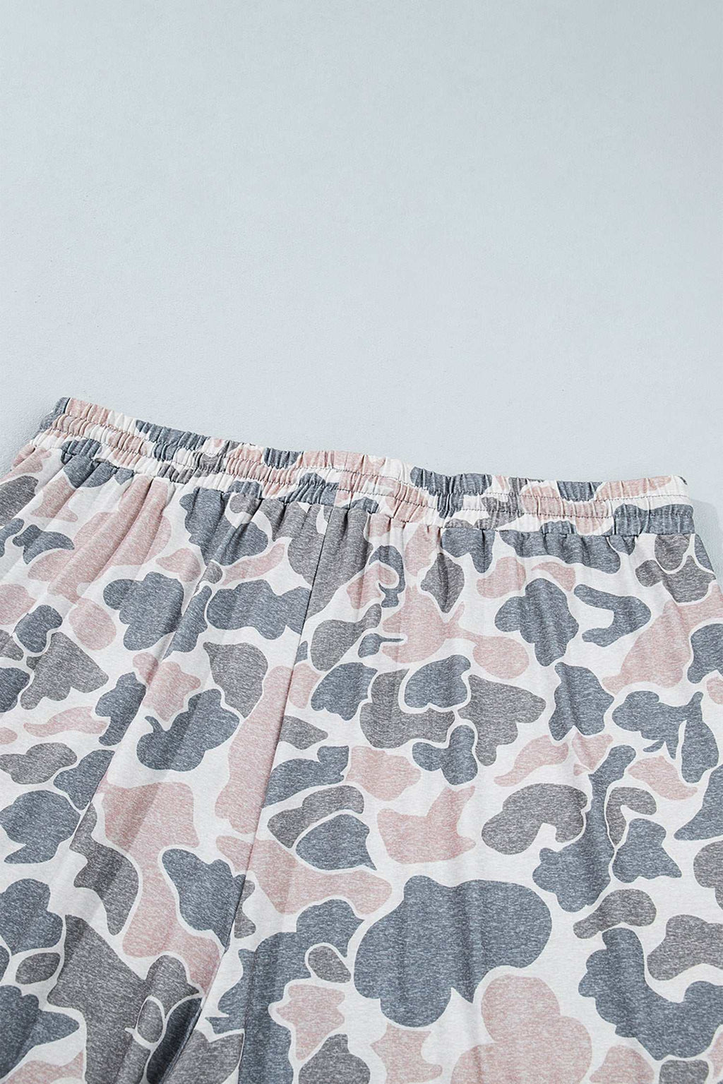Khaki camo plus size pants, view 5