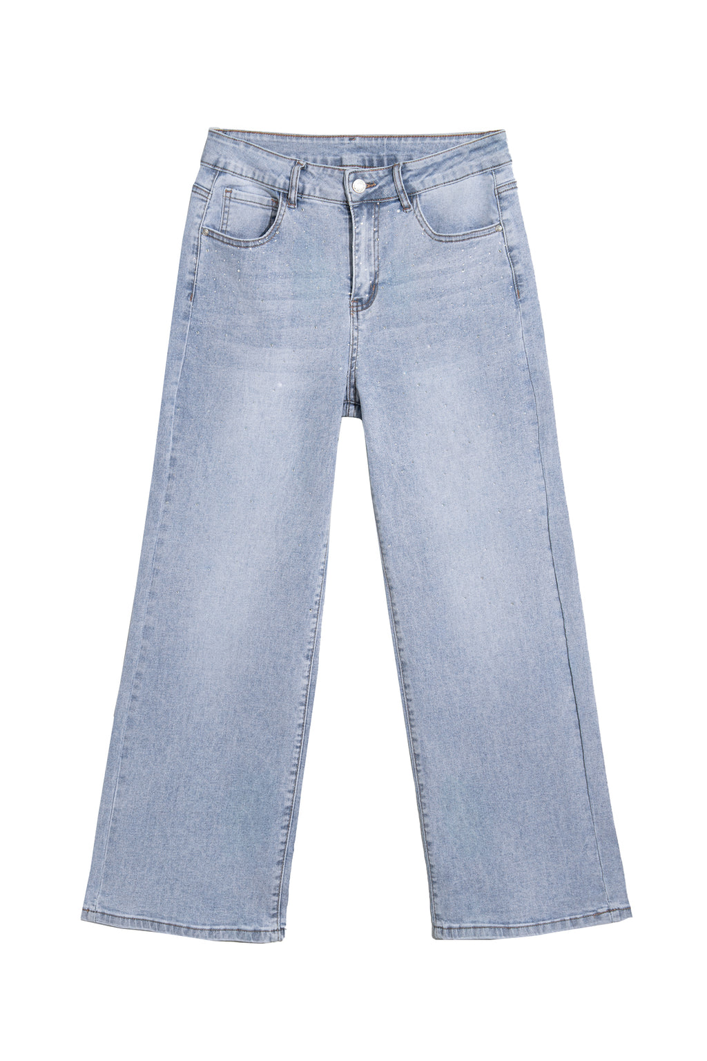 Beau Blue Sparkle Detail Western Casual Shift Jeans BD Collective