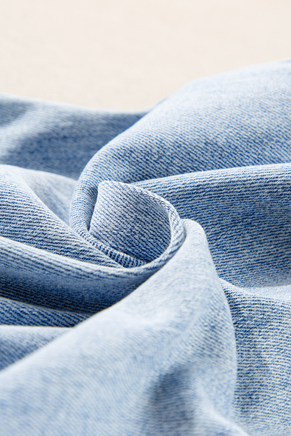 Light wash distressed jeans, view 8