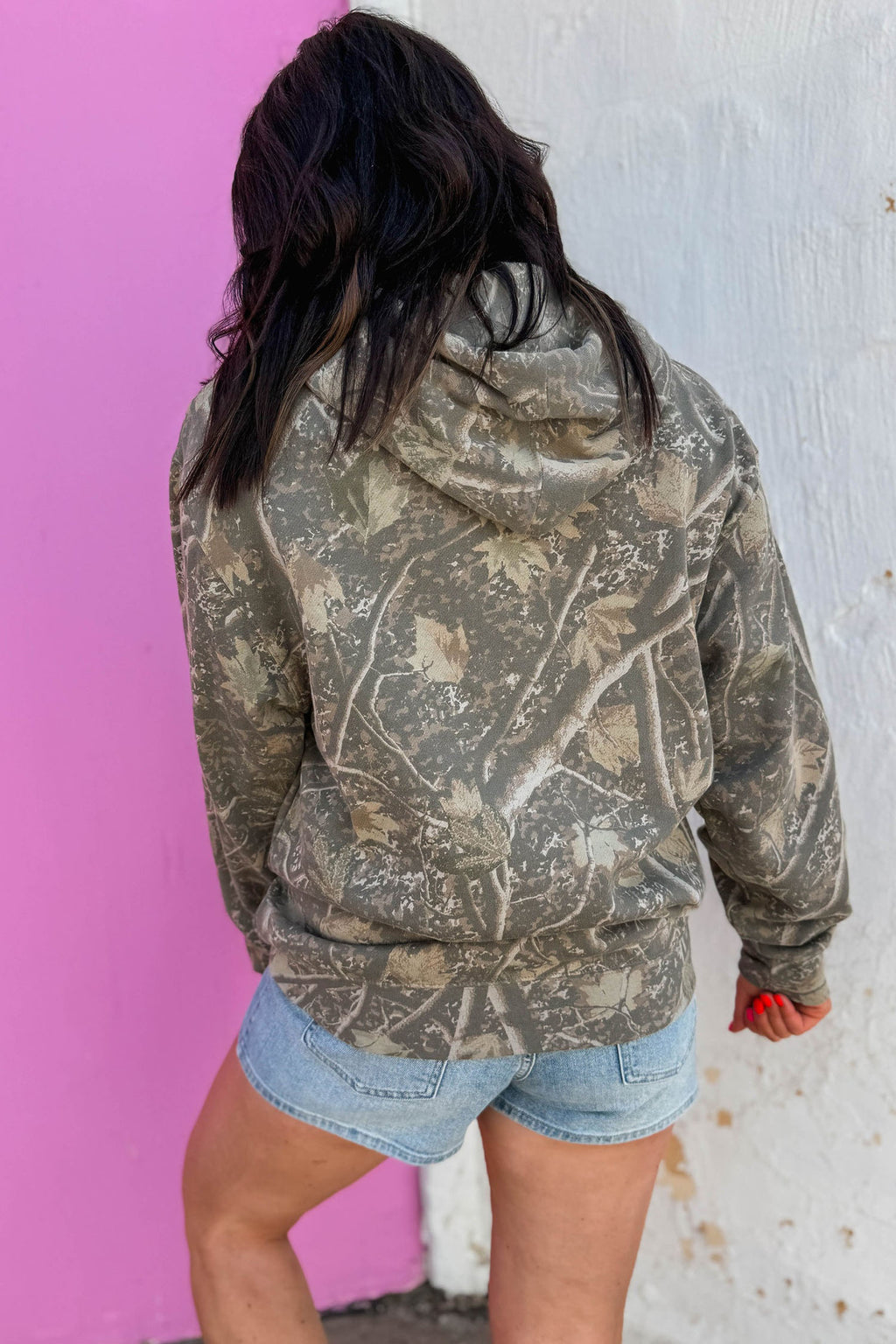 Jesus Loves You camo hoodie, alternate view