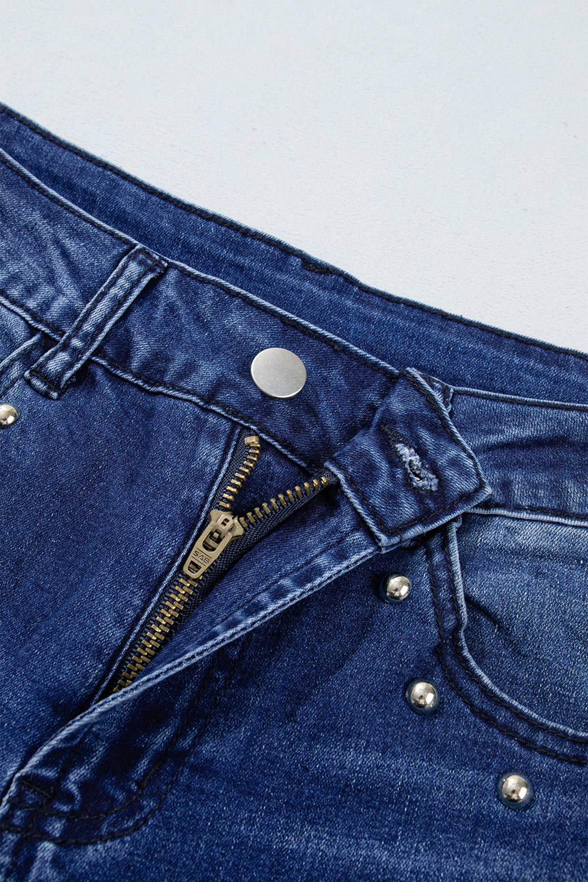 Black studded jeans, view 23