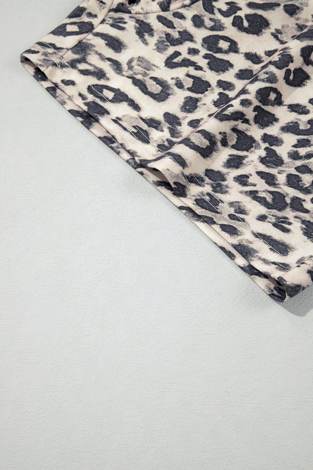 Leopard zip-up hoodie pant set, view 14