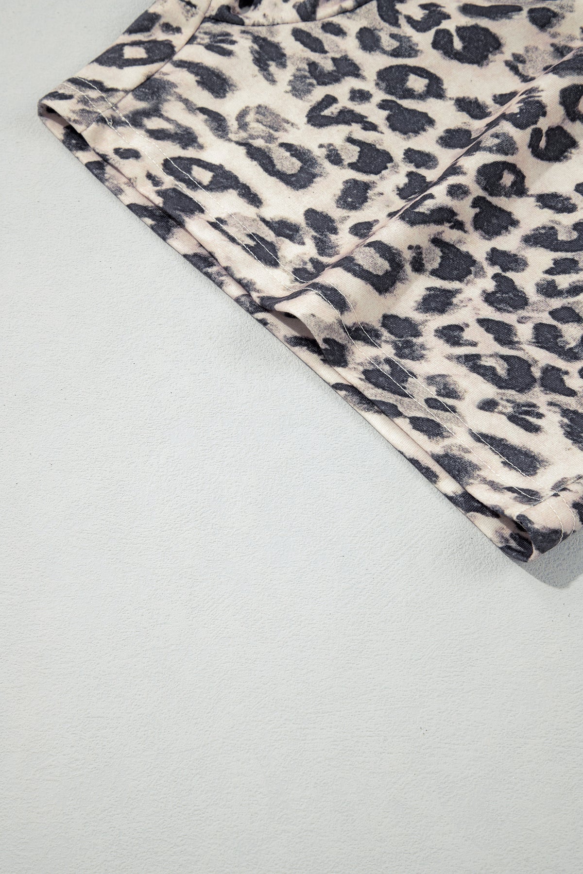 Leopard zip-up hoodie pant set, view 14