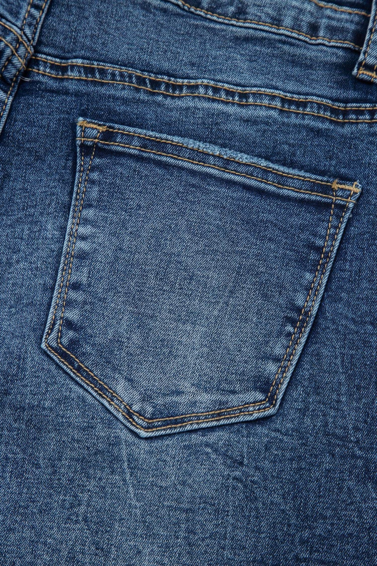 Blue acid wash flare jeans, view 30