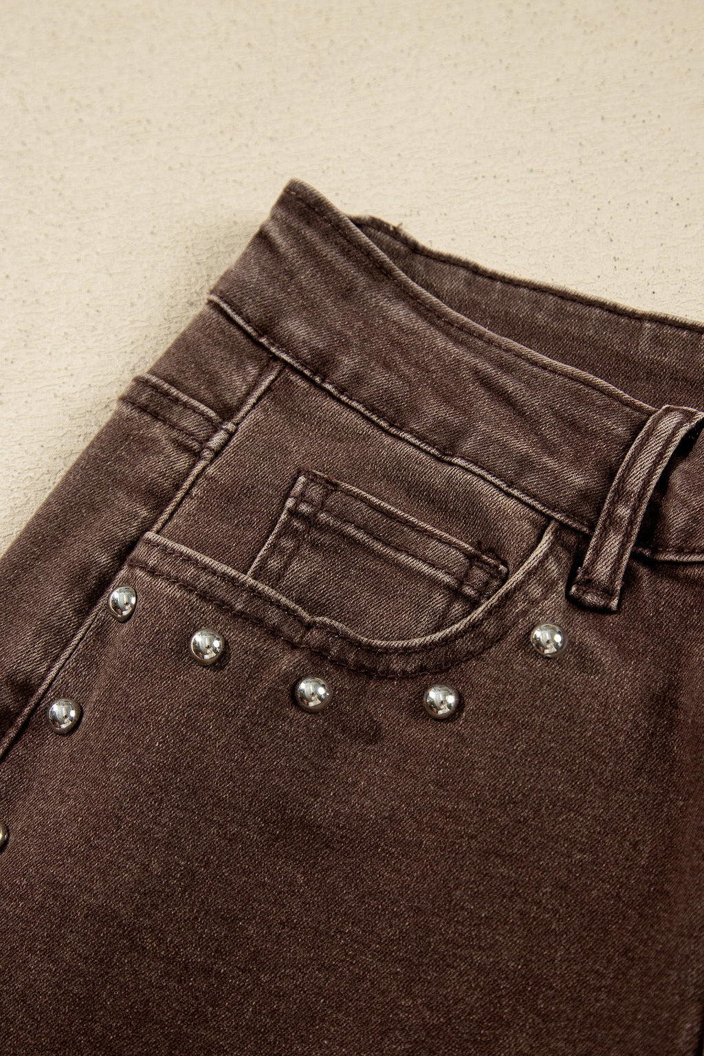 Black studded jeans, view 35