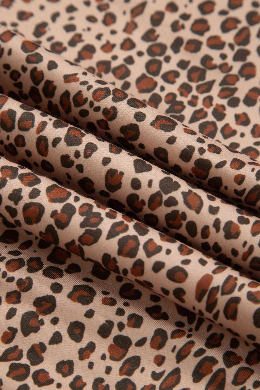 Khaki leopard drawstring pants, view 11