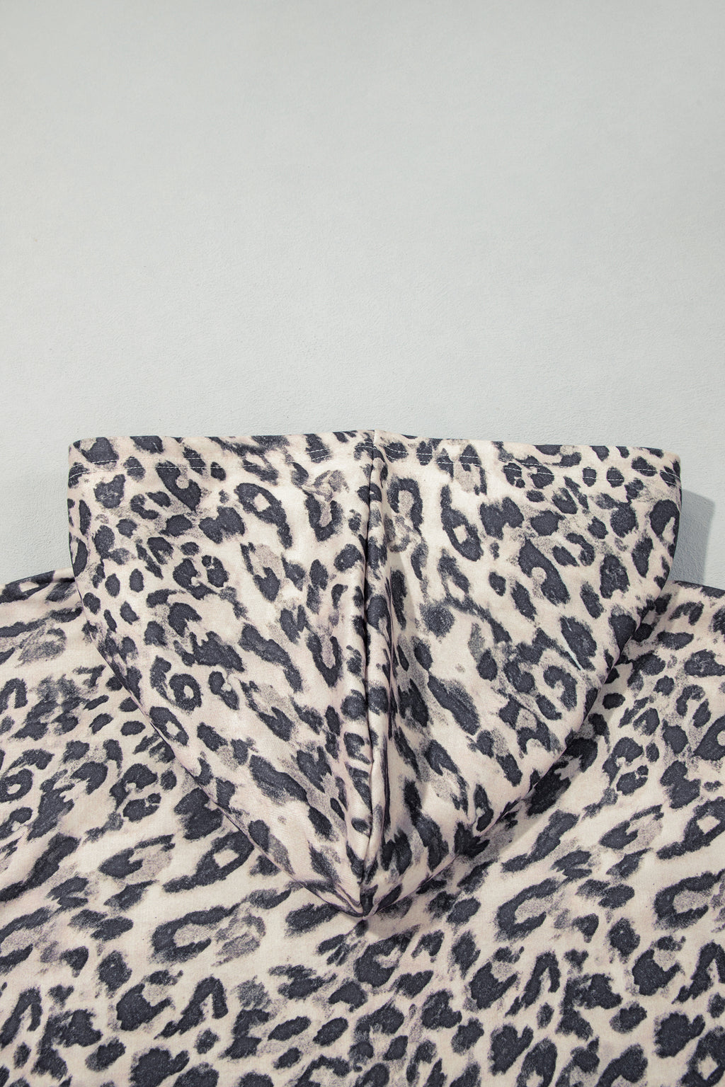 Leopard zip-up hoodie pant set, view 10