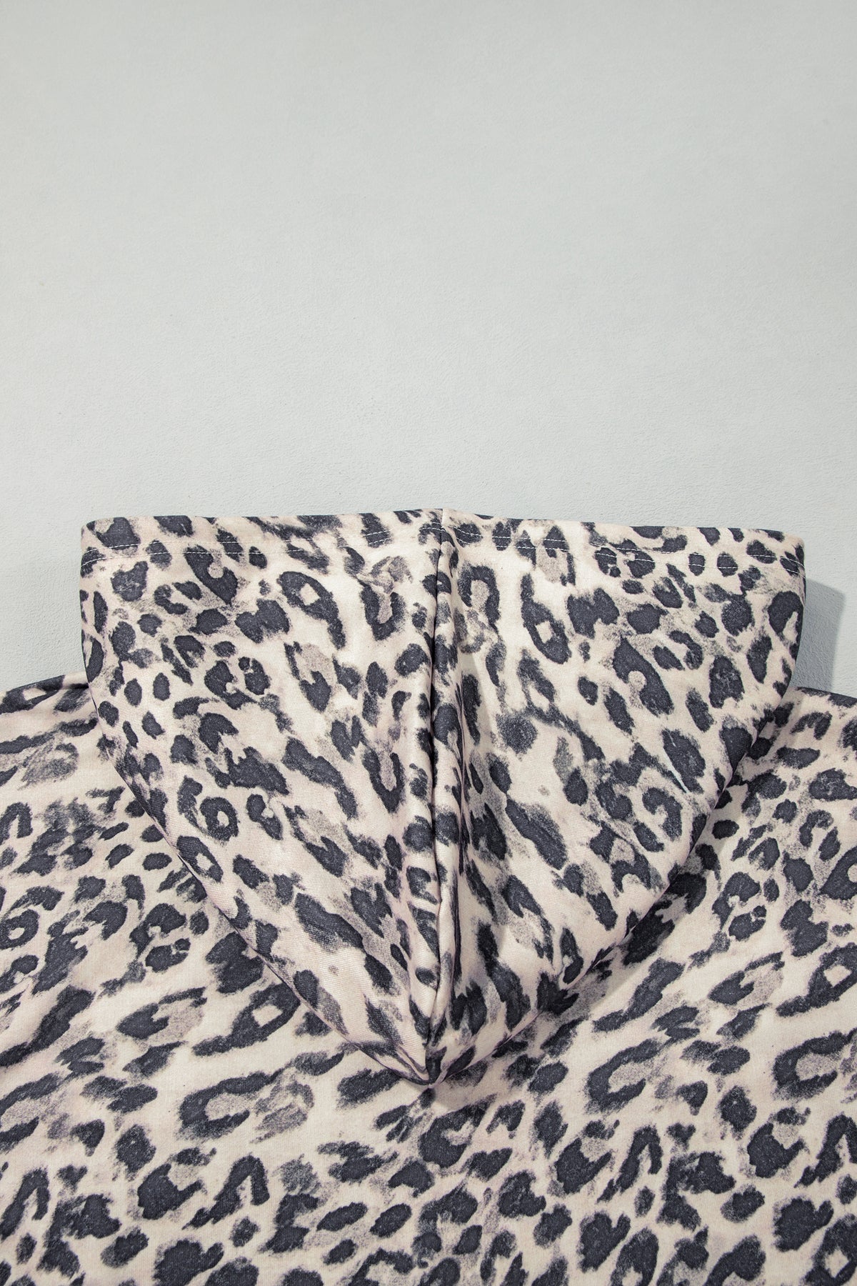 Leopard zip-up hoodie pant set, view 10