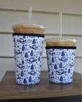 Cowboy Hat & Stars Coffee Sleeve | Reusable Neoprene Iced Coffee Cup Cover (16–24oz) BashDesignsCo