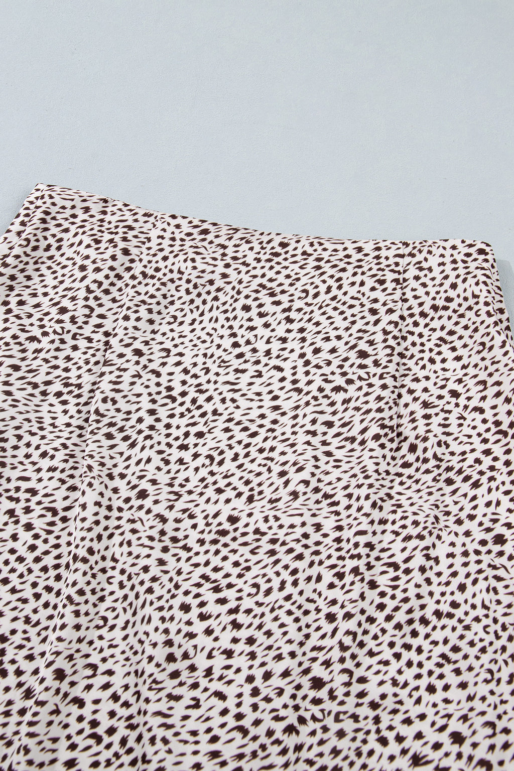 Cheetah trim satin skirt, view 10