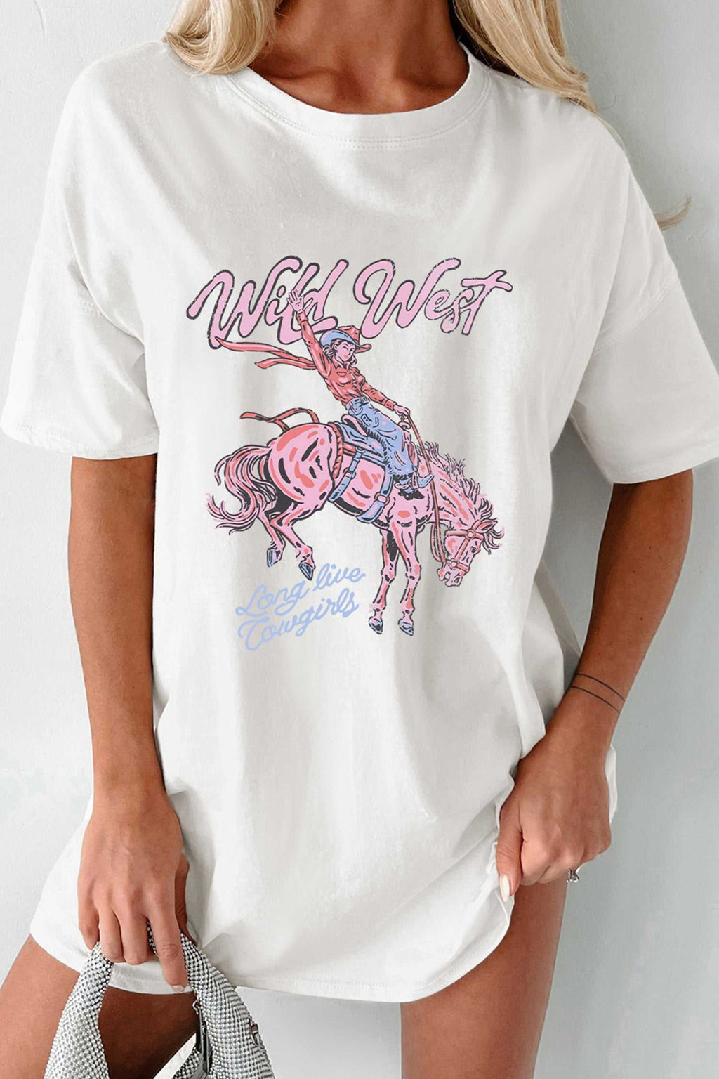 Wild West cowgirl tunic tee, view 3