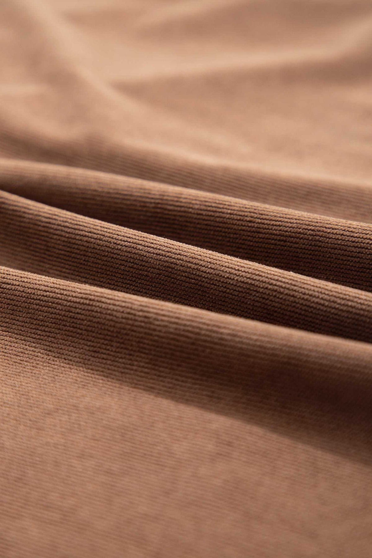 Coffee corduroy shift dress, view 14