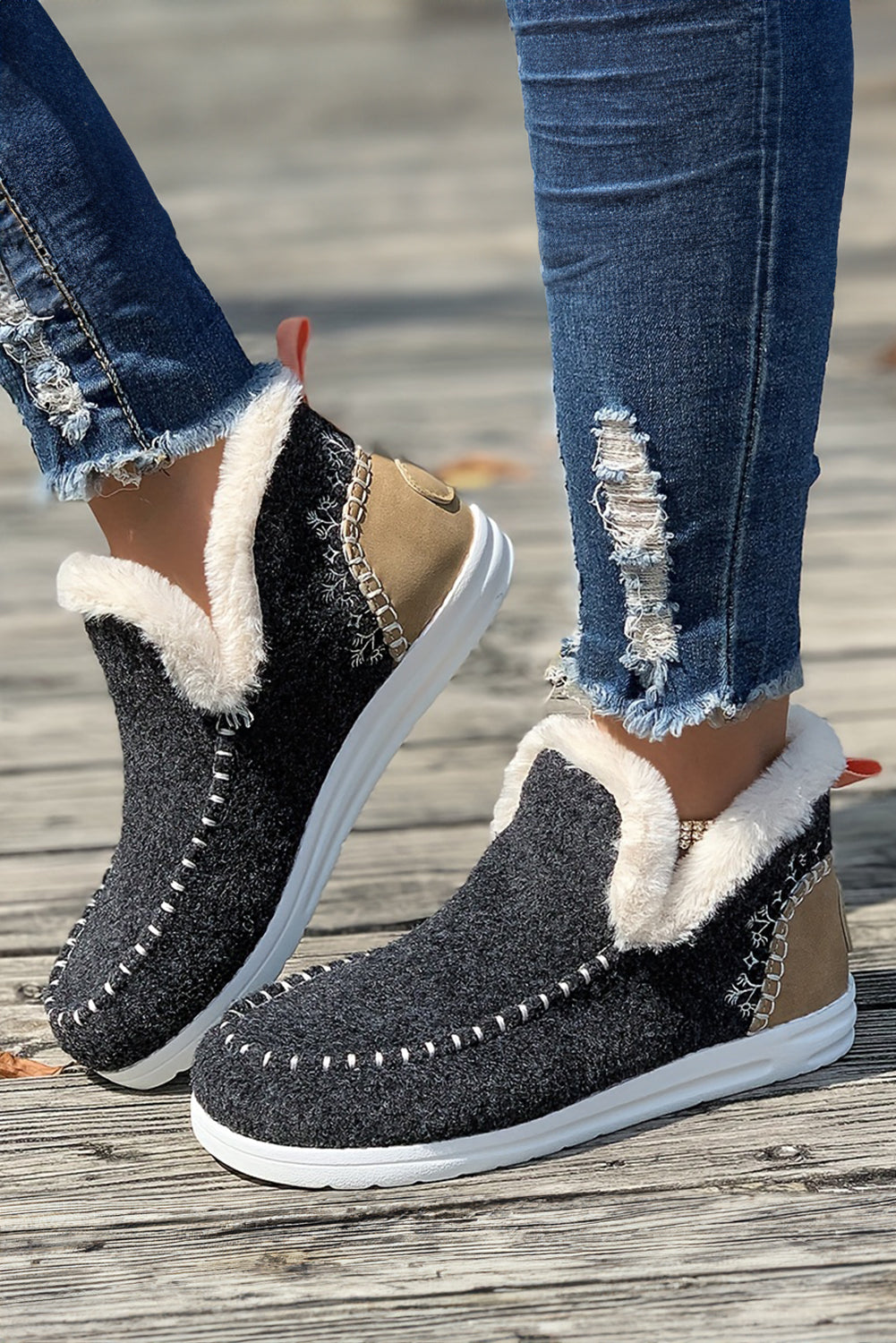 Beige suede ankle boots, view 7