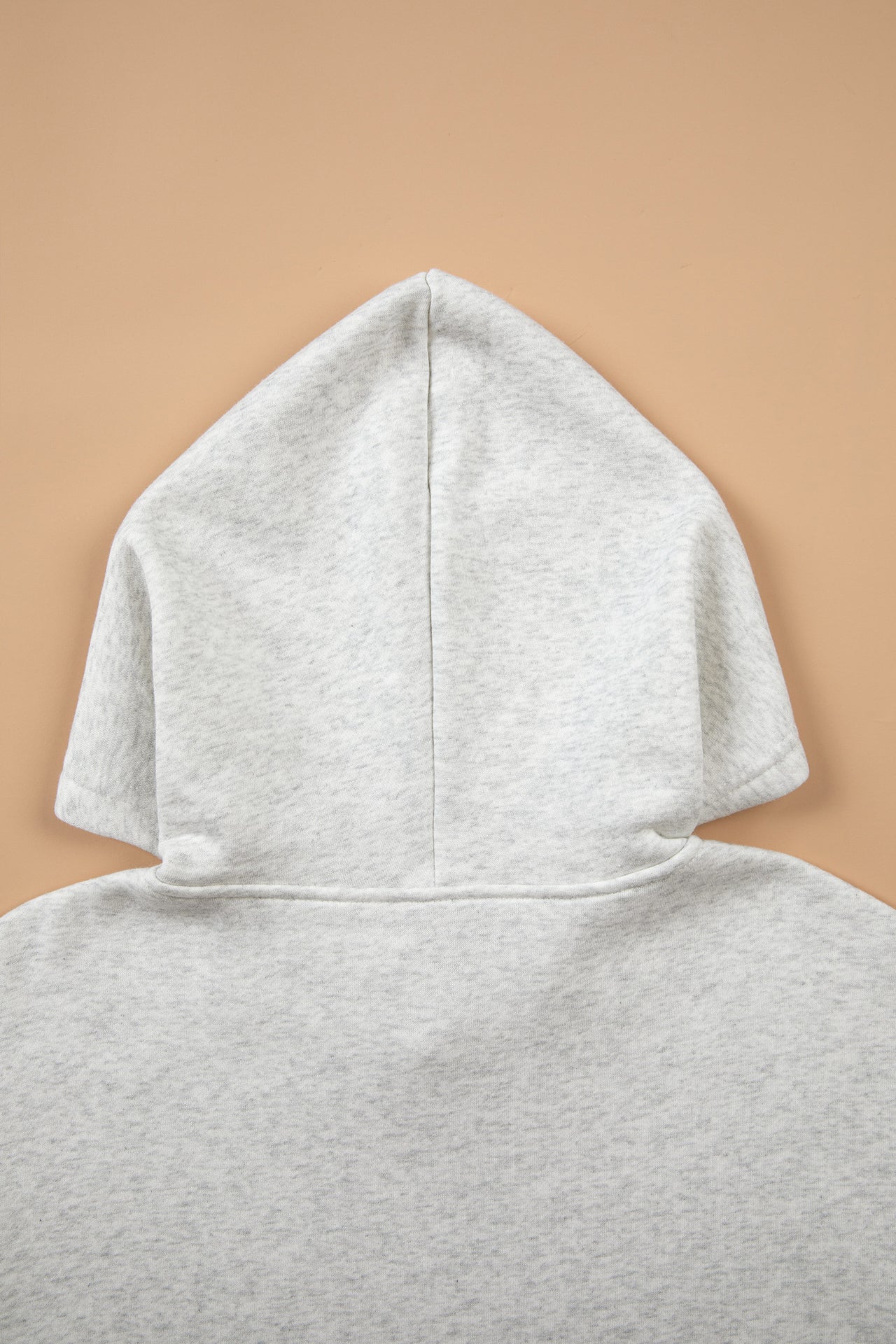 Light Grey Patchwork Camo Long Sleeve Hoodie