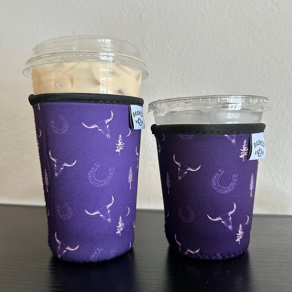 Dark Skull Pattern Coffee Sleeve BashDesignsCo