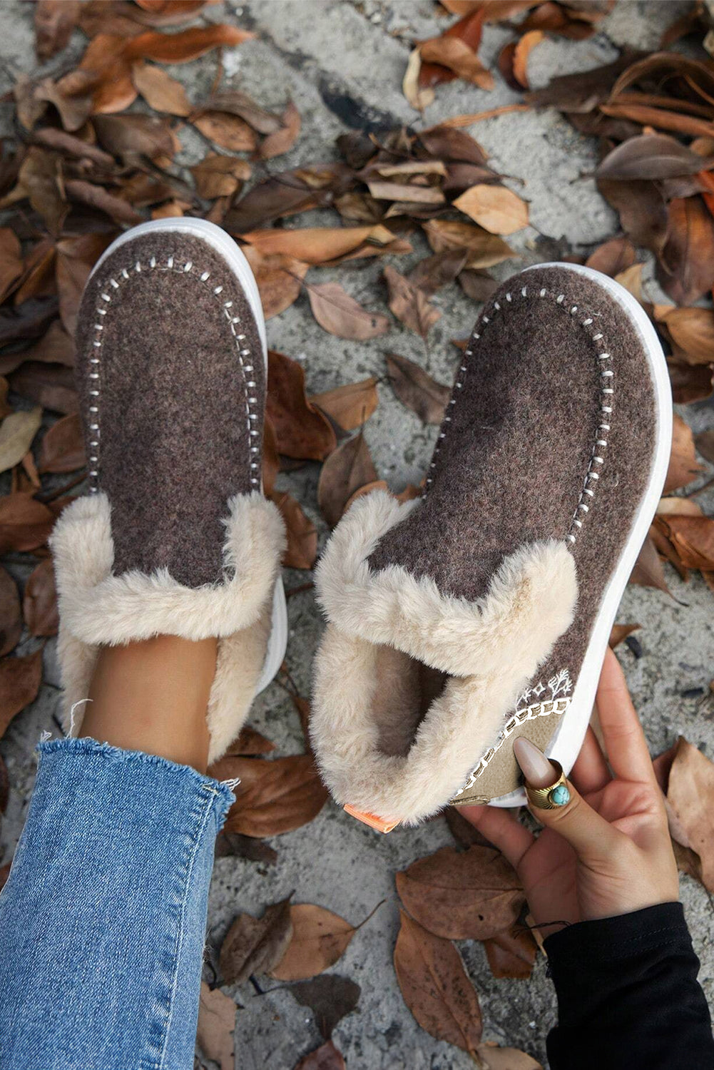 Beige suede ankle boots, view 6