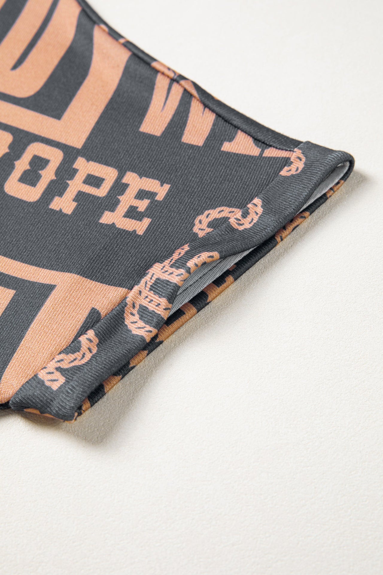 Dark Grey Howdy Cowboy western fashion tee with bold letter print