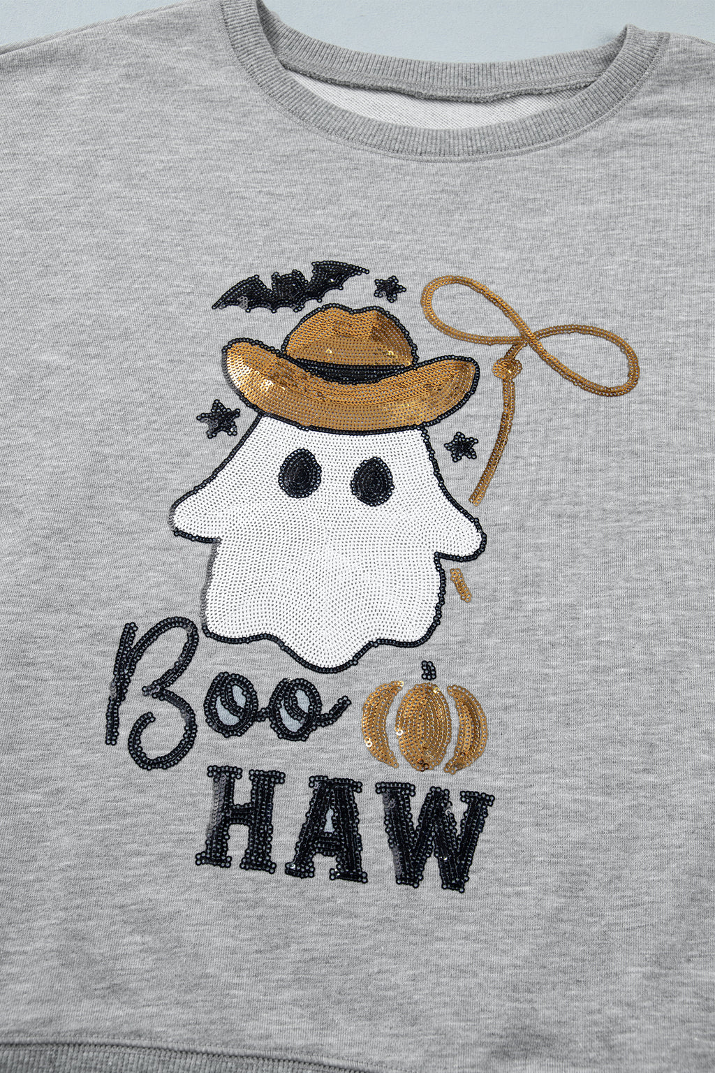 Sequin western ghost sweatshirt, view 5