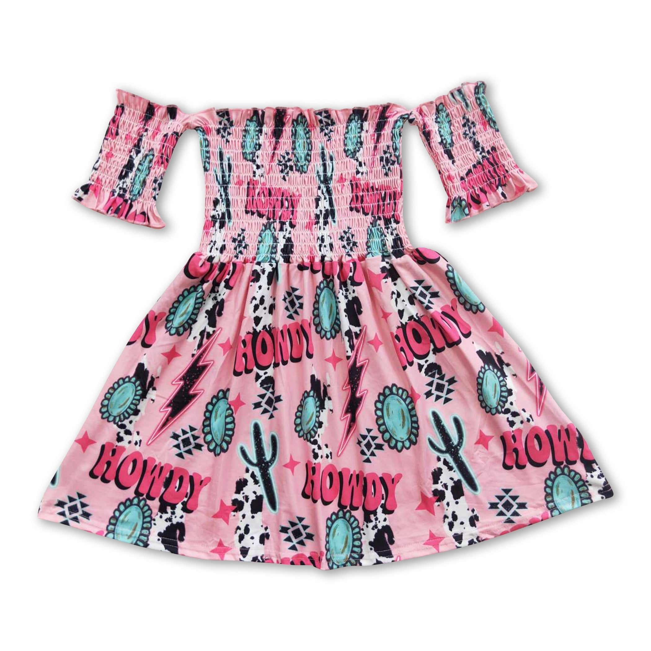 Howdy Turquoise Western Girls Dress