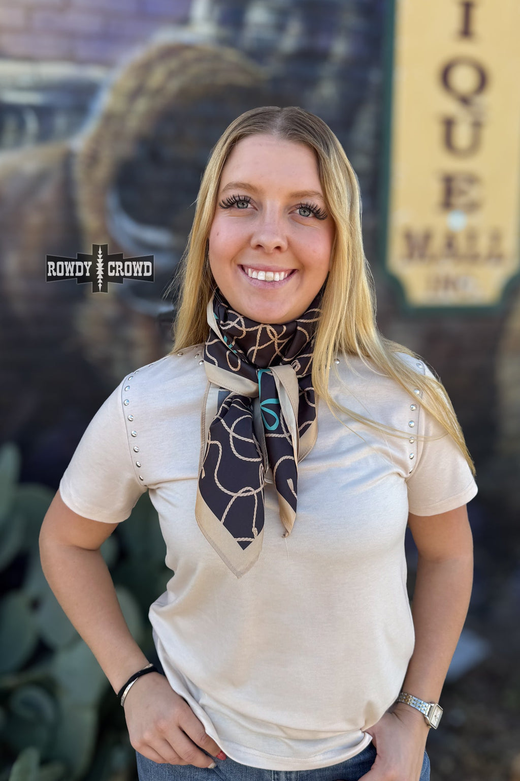 Rhinestone Cowgirl Wild Rag Rowdy Crowd Clothing