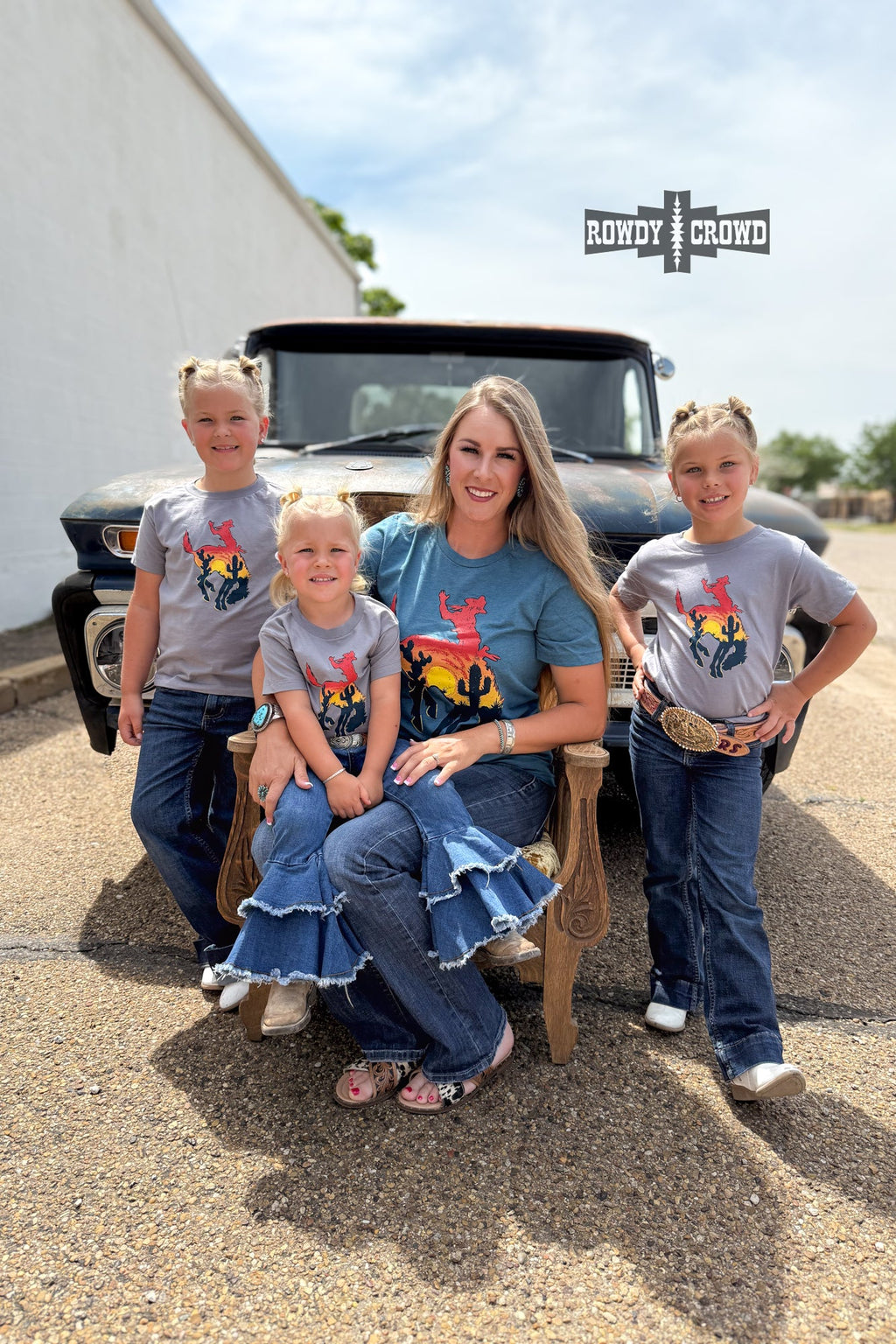 KIDS Bowie Bronc Tee Rowdy Crowd Clothing