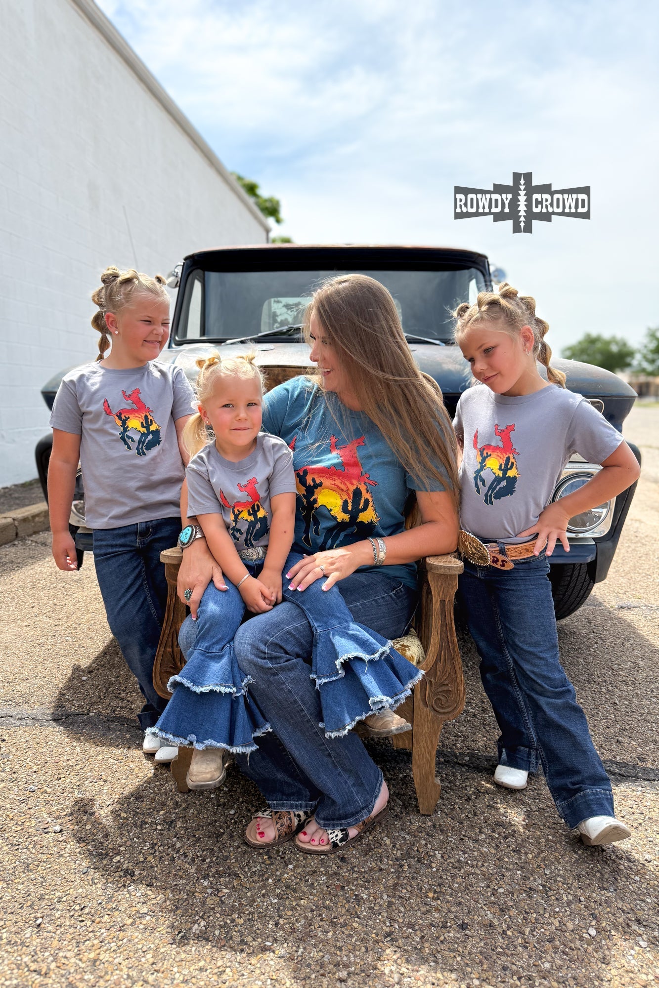 KIDS Bowie Bronc Tee Rowdy Crowd Clothing