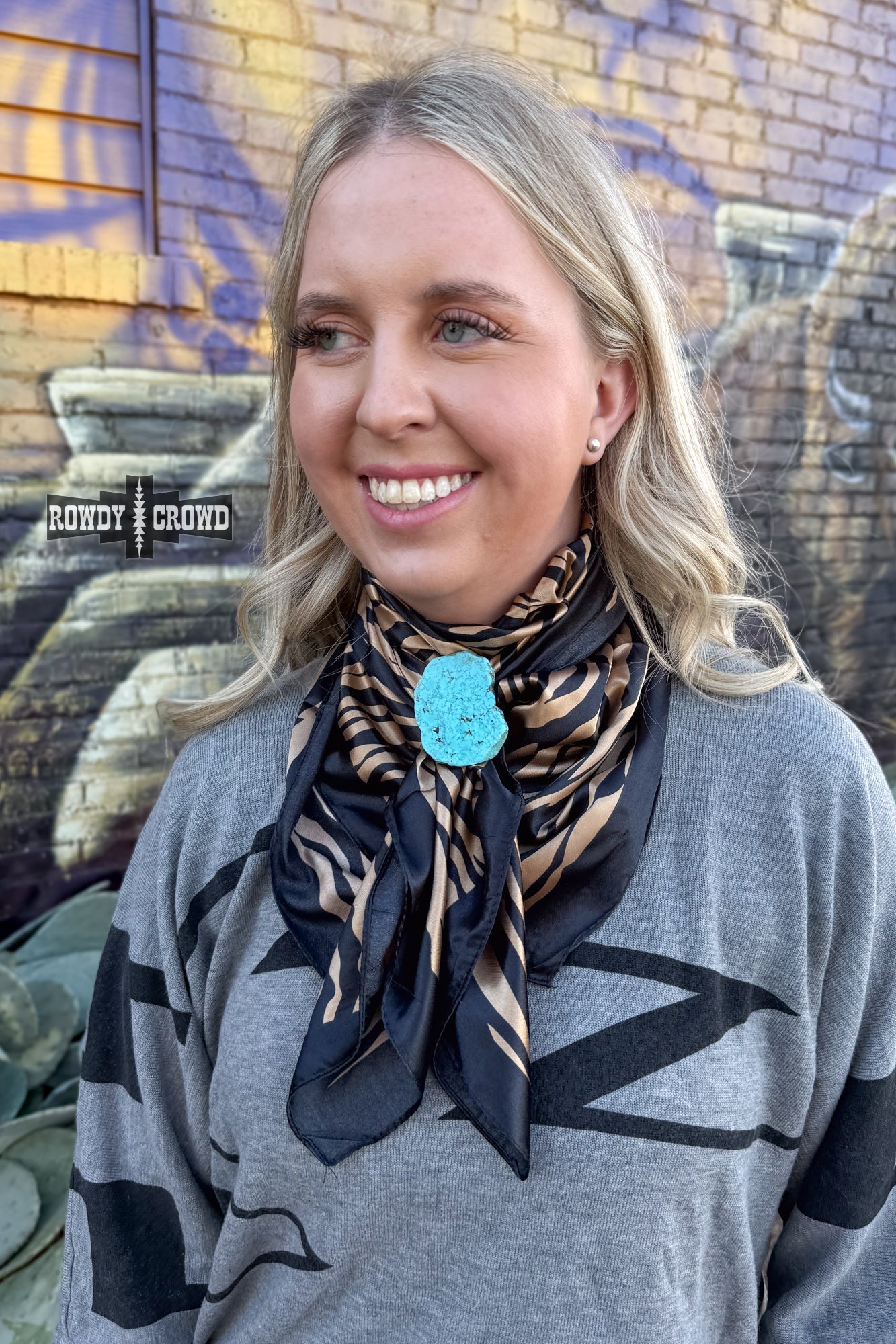 Rock Scarf Slides Rowdy Crowd Clothing