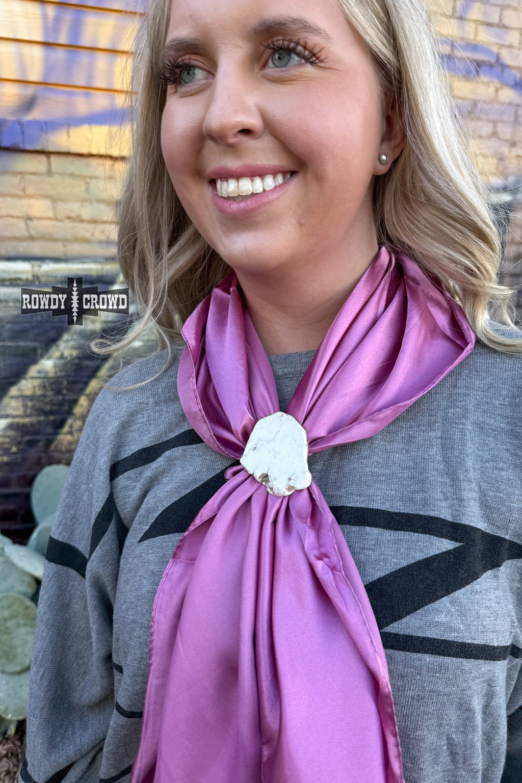 Rock Scarf Slides Rowdy Crowd Clothing